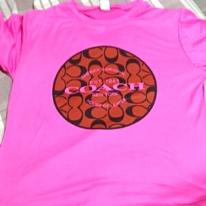 Coach WomanPink Graphic T-Shirt